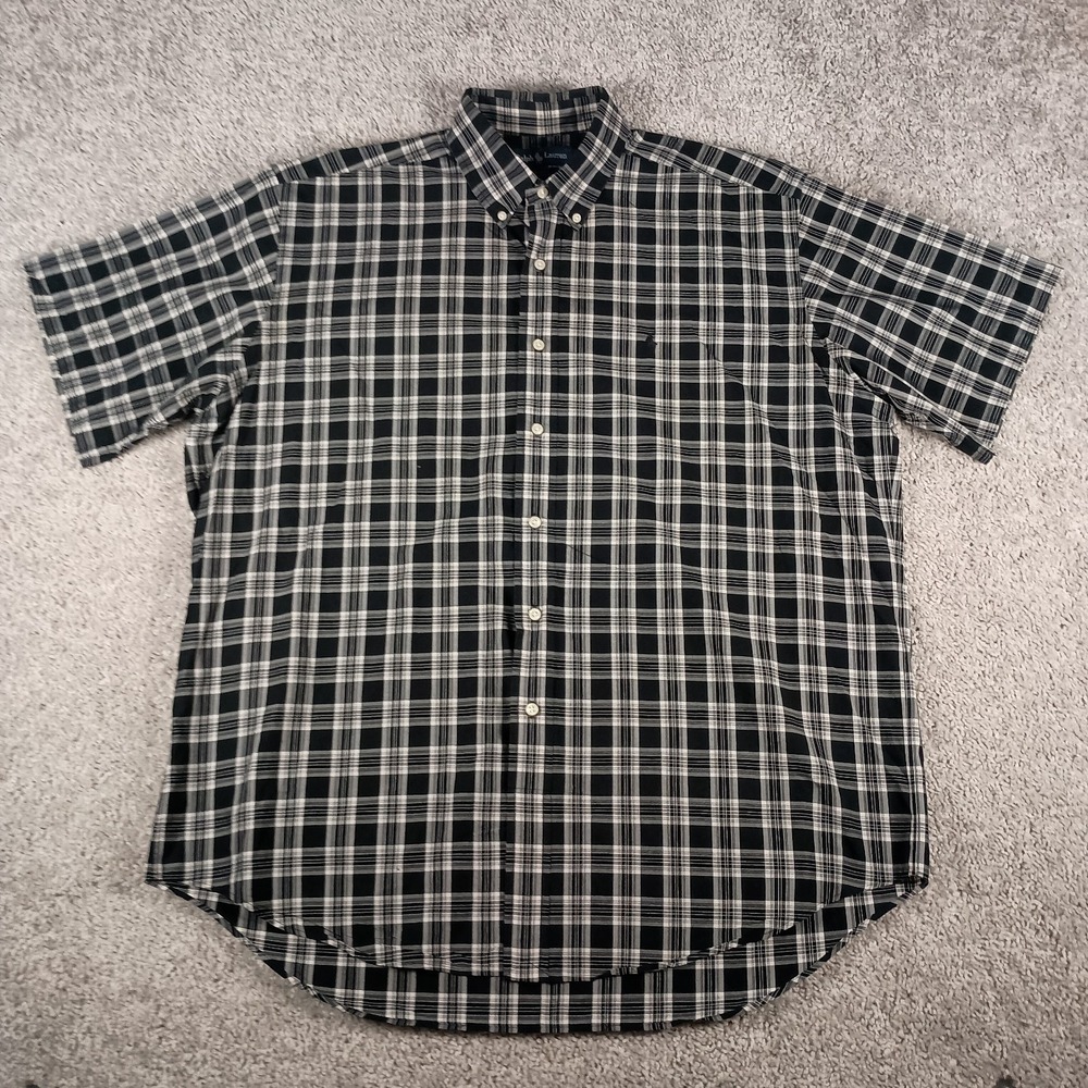 Ralph Lauren Large Blake Glen Plaid Black Pony Mens Shirt - Picture 4 of 9